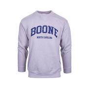 Boone Burn Wash Crew Sweatshirt: GREY