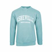 Asheville Burn Wash Crew Sweatshirt: SAGE