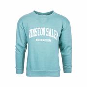 Winston-Salem Burn Wash Crew Sweatshirt: SAGE