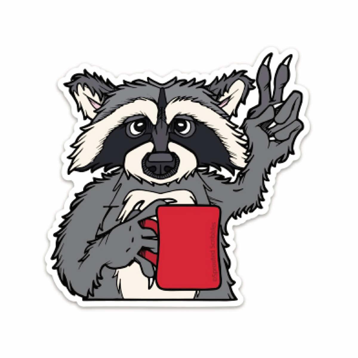 Red Panda & Raccoon Stickers 
