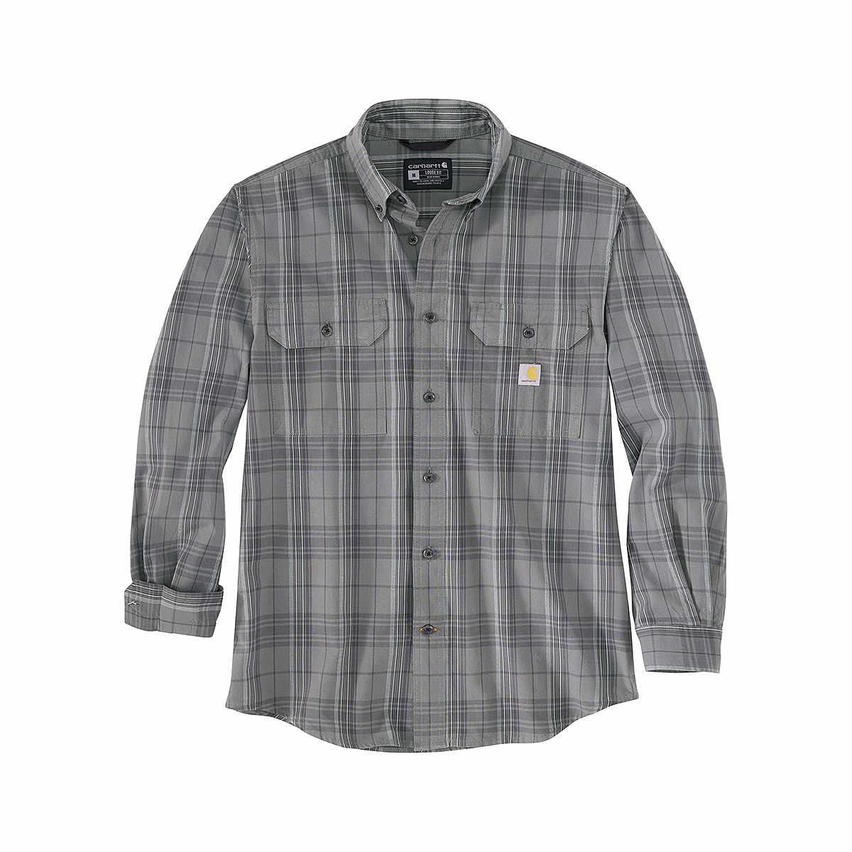 Mast General Store | Men's Loose Fit Plaid Chambray Long Sleeve Shirt