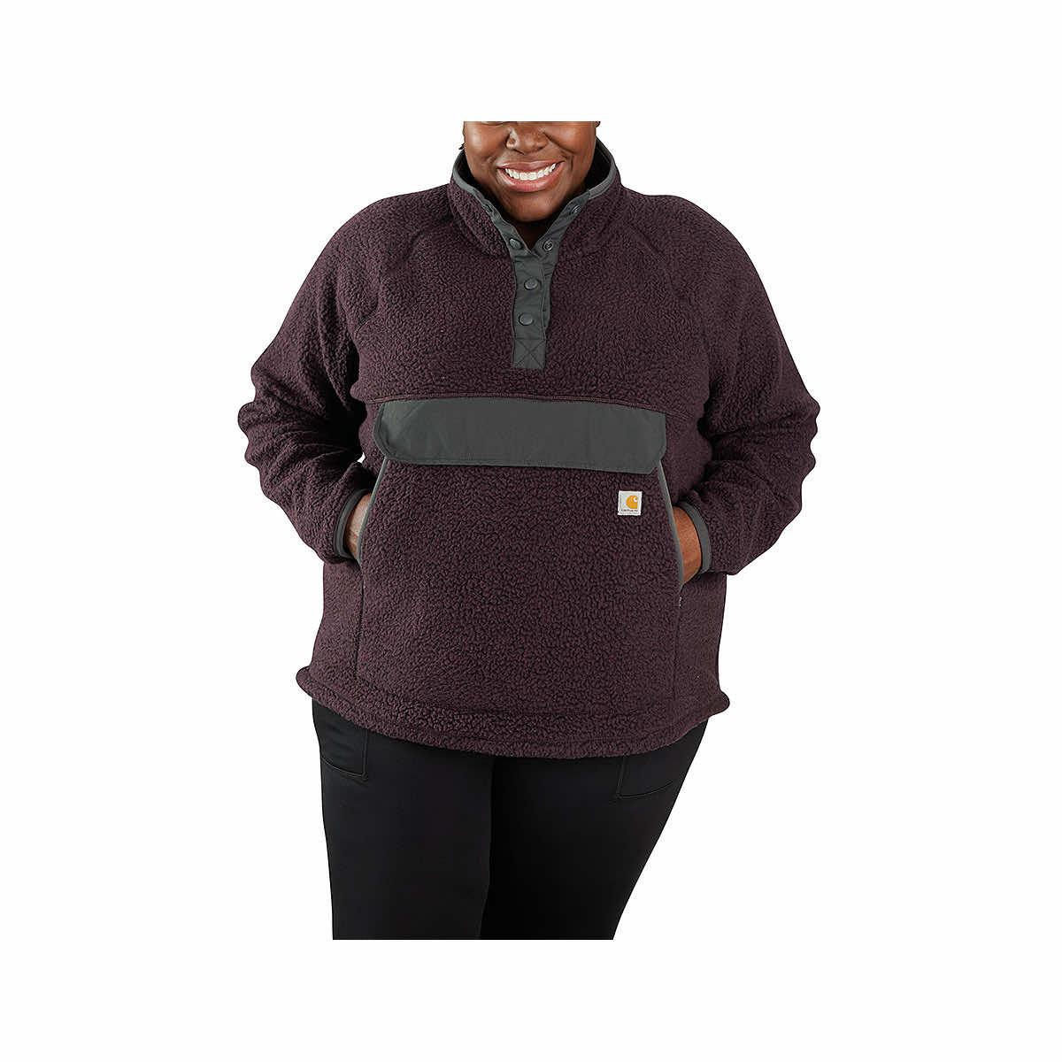 Women's Relaxed Fit Fleece Pullover - Curvy