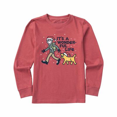 Kids' Rocket Camp Dog Long Sleeve Crusher T-Shirt