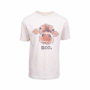 Kids' Moo Short Sleeve T-Shirt: SOFT_BEIGE