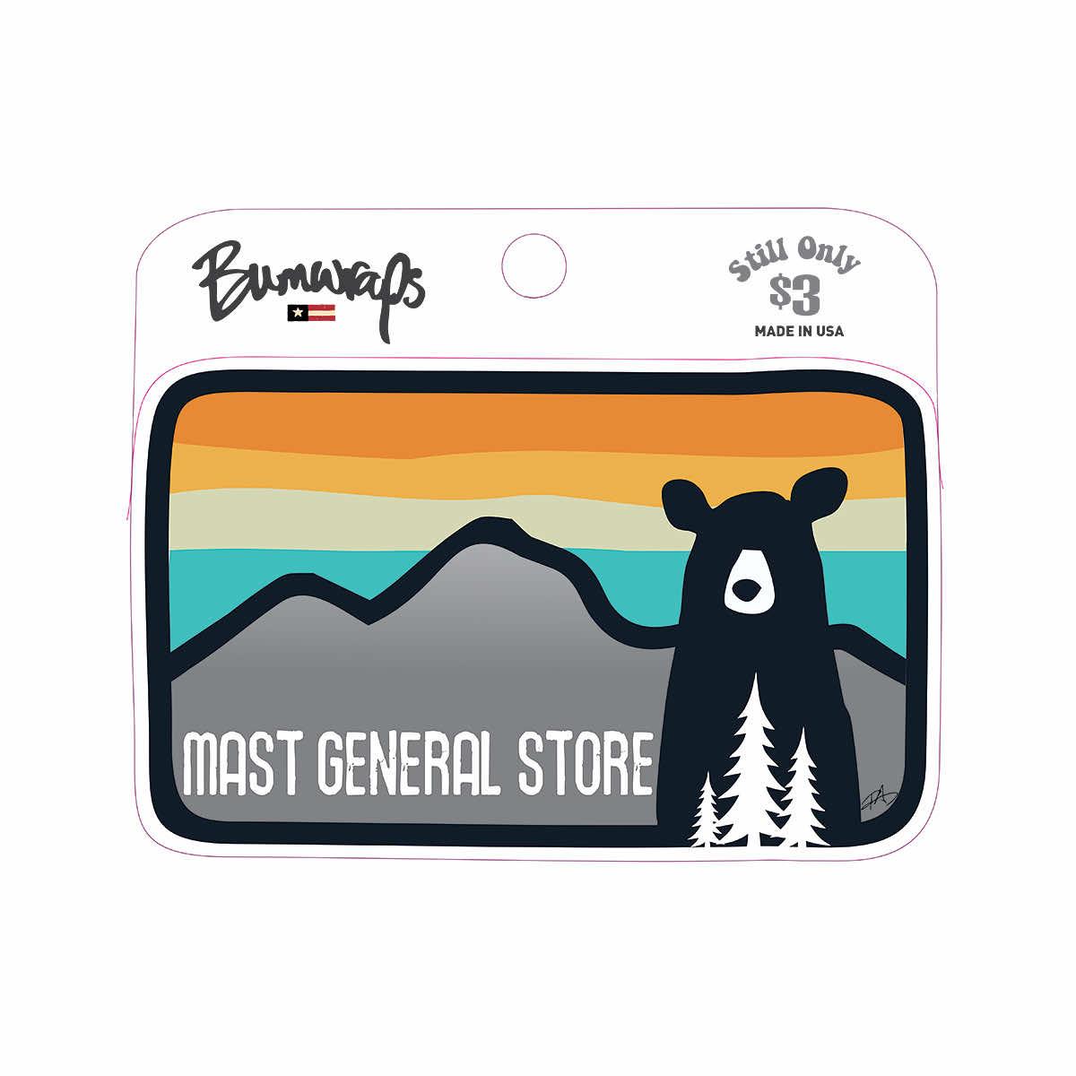  Mast General Store Mountain Bear Sticker