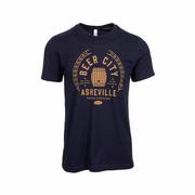 Asheville Beer City Short Sleeve T-Shirt: BLUE
