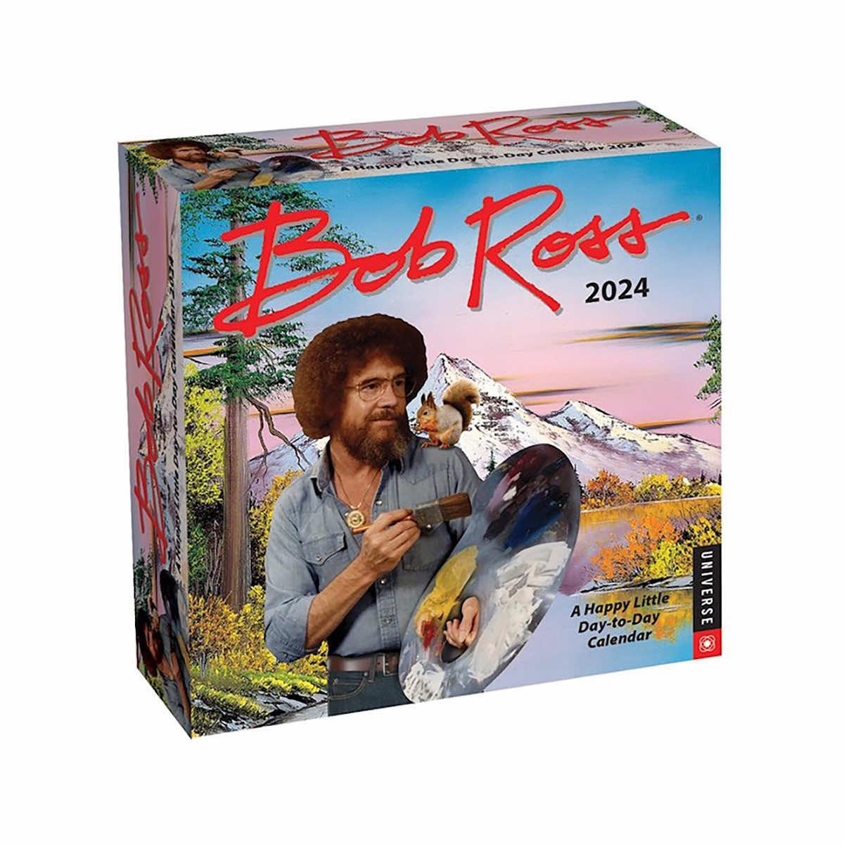  Bob Ross 2024 Happy Little Day- To- Day Calendar