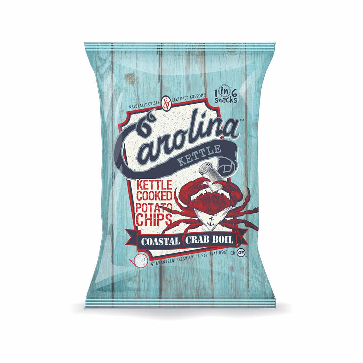  Coastal Crab Boil Kettle Cooked Potato Chips - 2 Ounce
