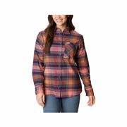 Women's Calico Basin Flannel Long Sleeve Shirt: 852_FADEDPEACH