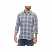 Men's Westley Vintage Soft Long Sleeve Shirt: NVY_BLUE_CORAL