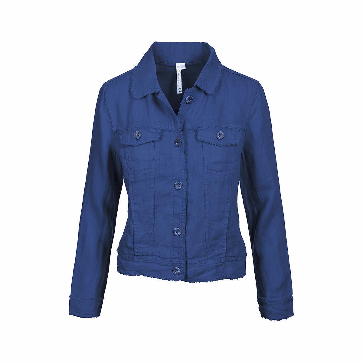 Lulu B Blue Linen Jacket