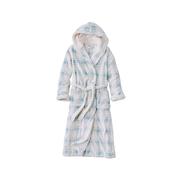 Women's Wicked Plush Robe: SEASIDE_BLUE_PLAID