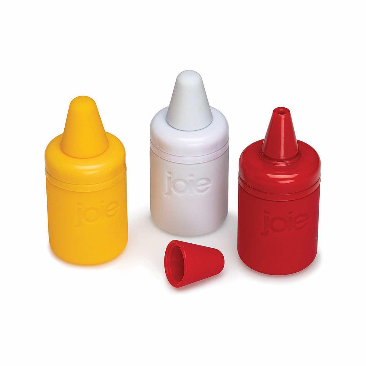 Joie Refillable Condiment Mini Squeeze Bottles - 3 Pack