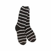 Women's Fireside Crew Socks: ONYX_STRIPE_019