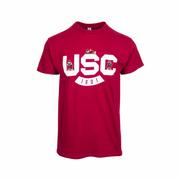 University of South Carolina Cockies Logo Short Sleeve T-Shirt: RED