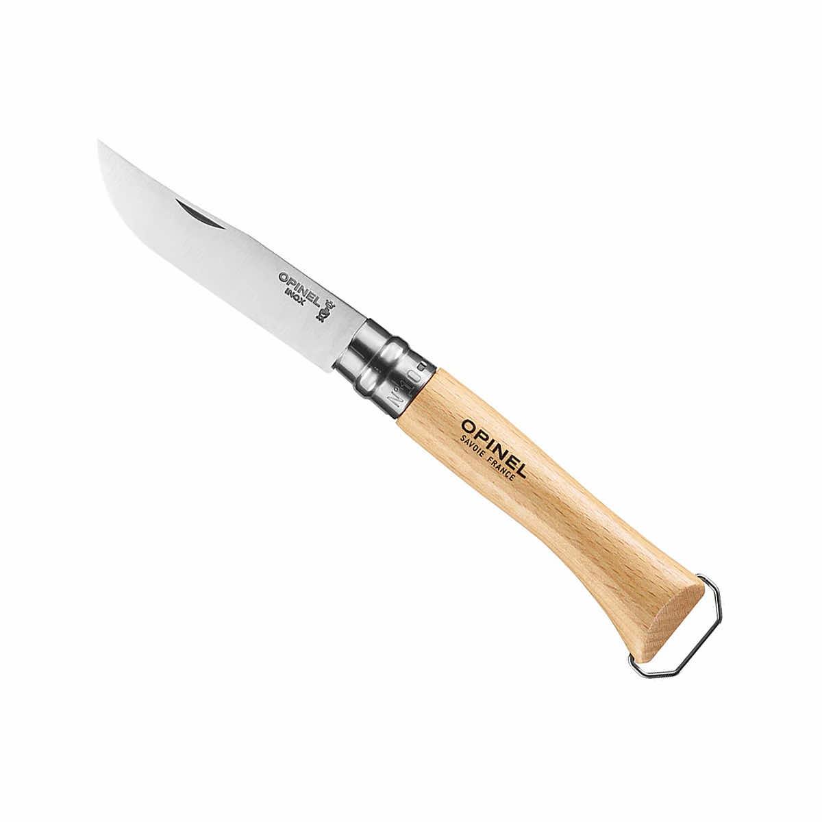 Opinel  No.10 Corkscrew Folding Knife with Bottle Opener - OPINEL USA