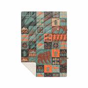 Sherpa Puffy Blanket: FOREST_CABIN