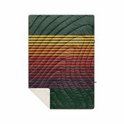 Sherpa Puffy Blanket: FOREST_RAYS