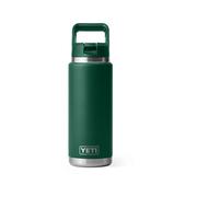 Rambler Water Bottle with Color-Matched Straw Cap - 26 Ounce: BLACK_FOREST_GREEN