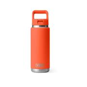 Rambler Water Bottle with Color-Matched Straw Cap - 26 Ounce: PAPAYA