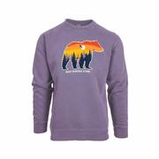 Mast General Store Bear Crew Sweatshirt: PLUM