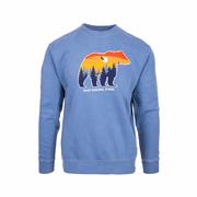Mast General Store Bear Crew Sweatshirt: SLATE_BLUE