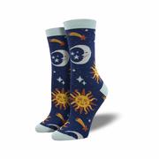 Women's Clear Skies Bamboo Socks: BLUE