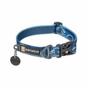 Crag Reflective Dog Collar: MIDNIGHT_WAVE