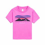 Toddler Asheville Mountain Life Short Sleeve T-Shirt: RED