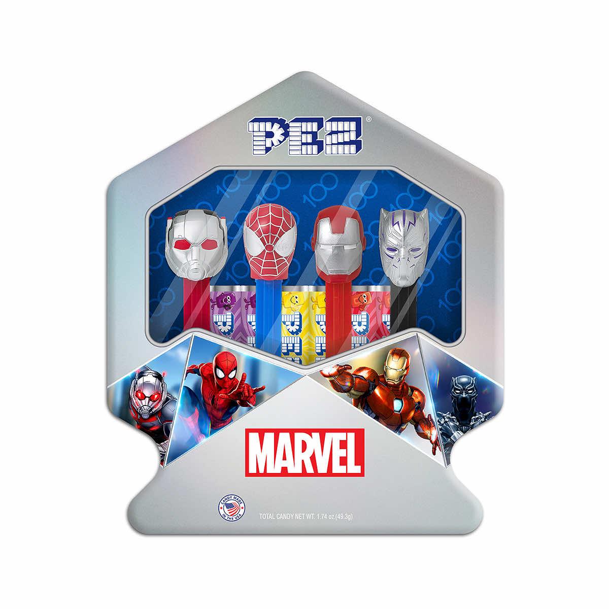 Disney 100 Marvel PEZ Gift Tin Candy