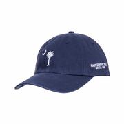 Mast General Store Palmetto Moon Embroidered Twill Hat: BLUE