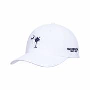 Mast General Store Palmetto Moon Embroidered Twill Hat: WHITE