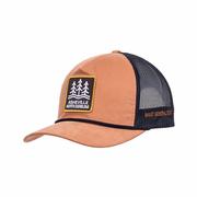 Mast General Store Asheville Trees Rope Trucker Hat: TOAST_BLK