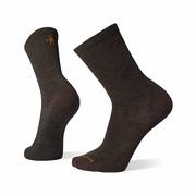 Everyday Anchor Line Zero Cushion Crew Socks: BROWN