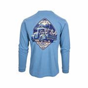 Hendersonville Where's The Trail Long Sleeve T-Shirt: ICE_BLUE