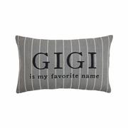 Grandma Names Striped Pillows: GIGI