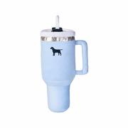 Pup Cup Tumbler Plush Dog Toy: CHAMBRAY_BLUE