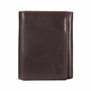 Men's Oil Tan Trifold Wallet: BROWN