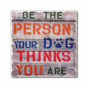 Cold Nose Warm Heart Coaster: PERSON