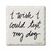 Cold Nose Warm Heart Coaster: TEXT_DOG