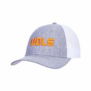 University of Tennessee VOLS Mesh Back Hat: CARBON_LIN_WHT