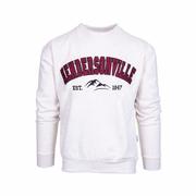 Hendersonville Tackle Twill Applique Crew Sweatshirt: OATMEAL