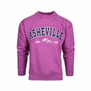 Asheville Tackle Twill Applique Crew Sweatshirt: BERRY