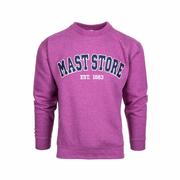 Mast General Store Tackle Twill Applique Crew Sweatshirt: BERRY