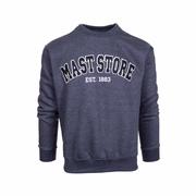 Mast General Store Tackle Twill Applique Crew Sweatshirt: CHARCOAL