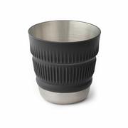 Detour Stainless Steel Collapsible Mug: BELUGA_BLACK