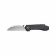 Elementum Flipper Nitro-V Steel Knife: BLK_MICARTA2SATIN