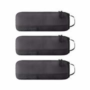 Pack-It Reveal Slim Cube Set - Medium, 3-Pack: BLACK