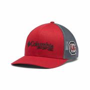 University of South Carolina PFG Mesh Snap Back Cap: BEET_CHARCOAL