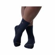 Men's Solid Cushioned Micro Crew Socks: BLUE